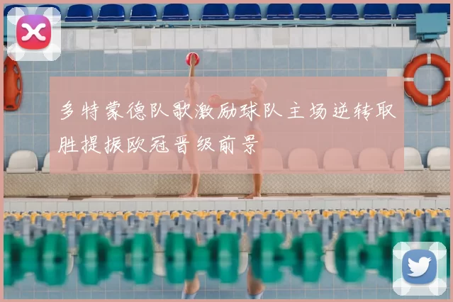 多特蒙德队歌激励球队主场逆转取胜提振欧冠晋级前景